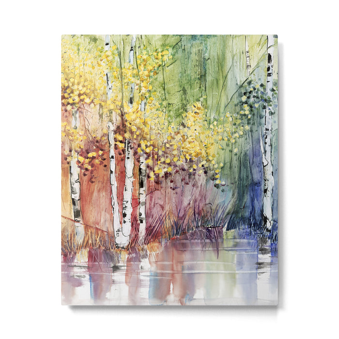 4 Season watercolor collection - summer Metal Print Gallery Image 1