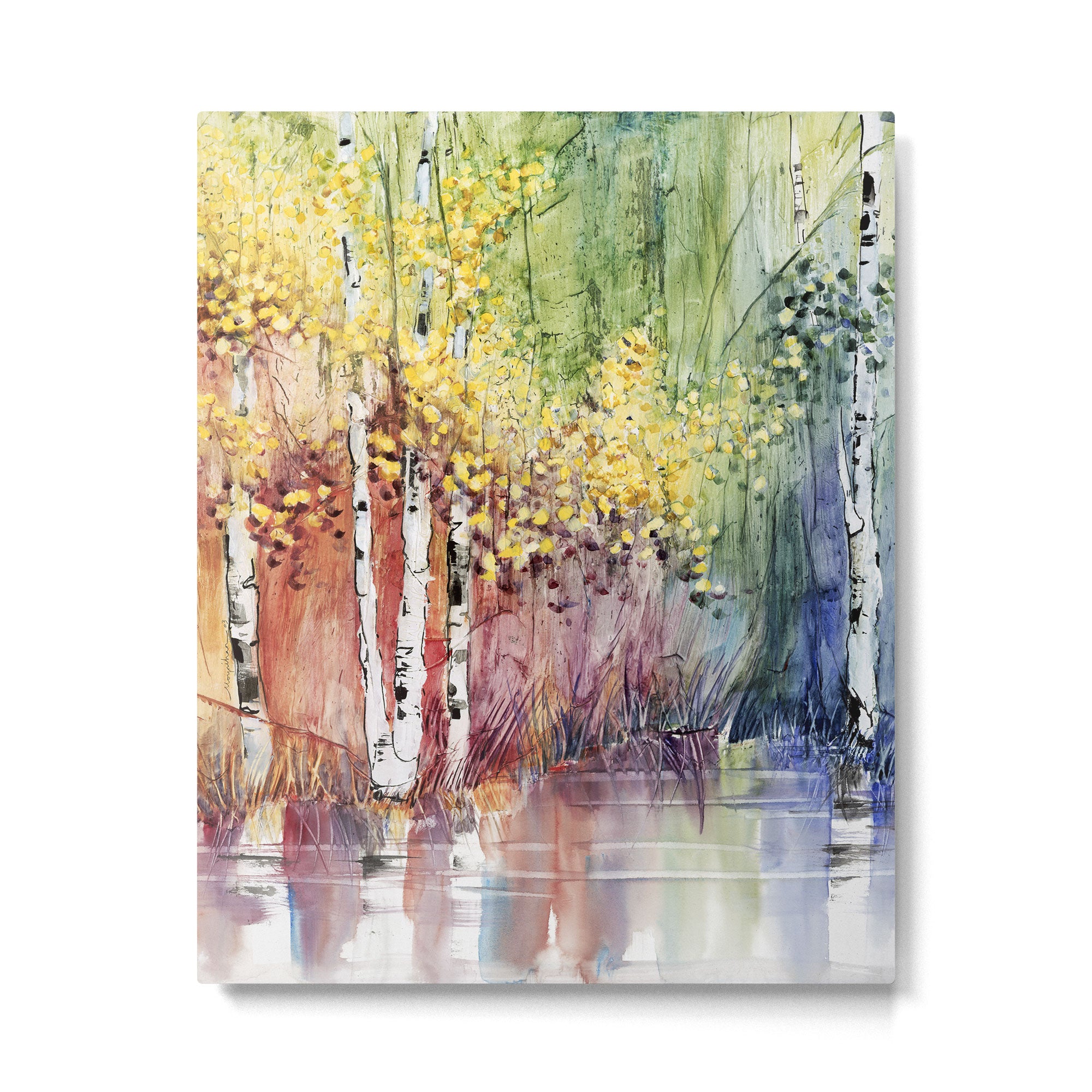 4 Season watercolor collection - summer Metal Print Gallery Image 6
