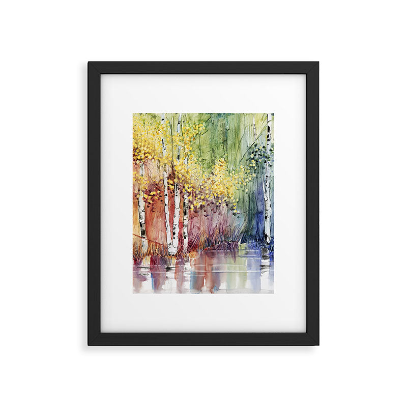 4 Season watercolor collection - summer Framed Art Print Gallery Image 6