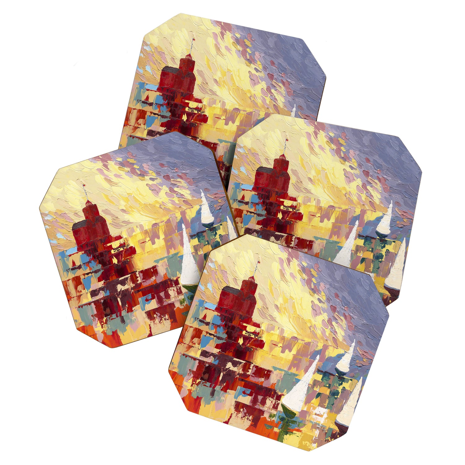 Red Lighthouse in Holland Michigan Coaster Gallery Image 1