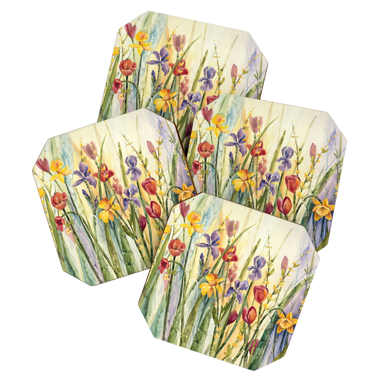 Spring Medley Flowers Coaster Gallery Image 1