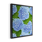 Blue hydrangea watercolor  Framed Canvas Print Gallery Image 2