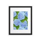 Blue hydrangea watercolor  Framed Art Print Gallery Image 6