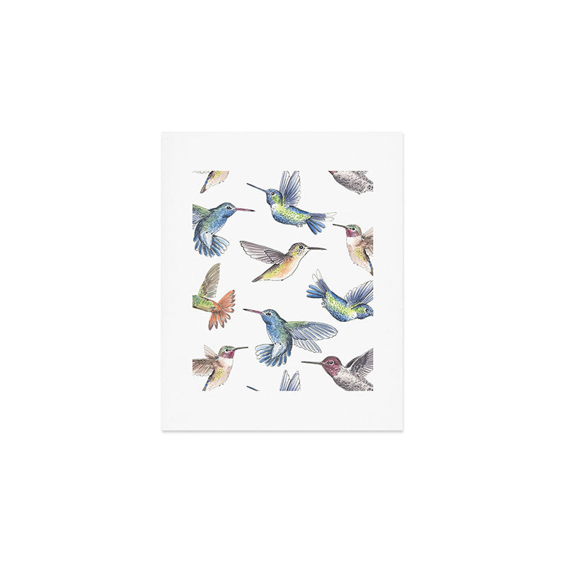 Hummingbirds Art Print Gallery Image 1
