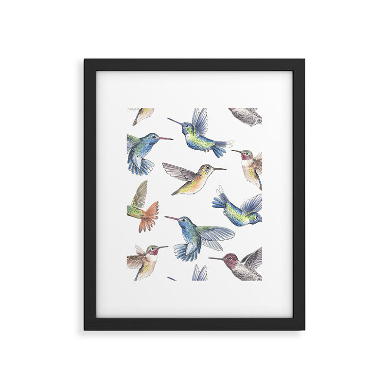 Hummingbirds Framed Art Print Gallery Image 6