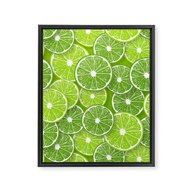 Lime pop Framed Canvas Print Gallery Image 6