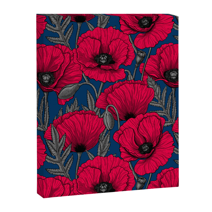 Night poppy garden  Canvas Print Gallery Image 1