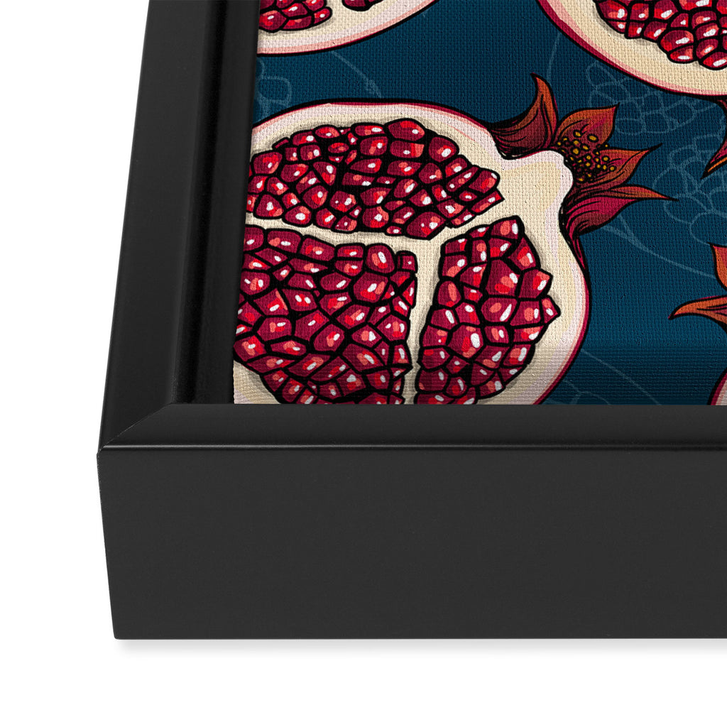 Pomegranate slices  Framed Canvas Print Gallery Image 3