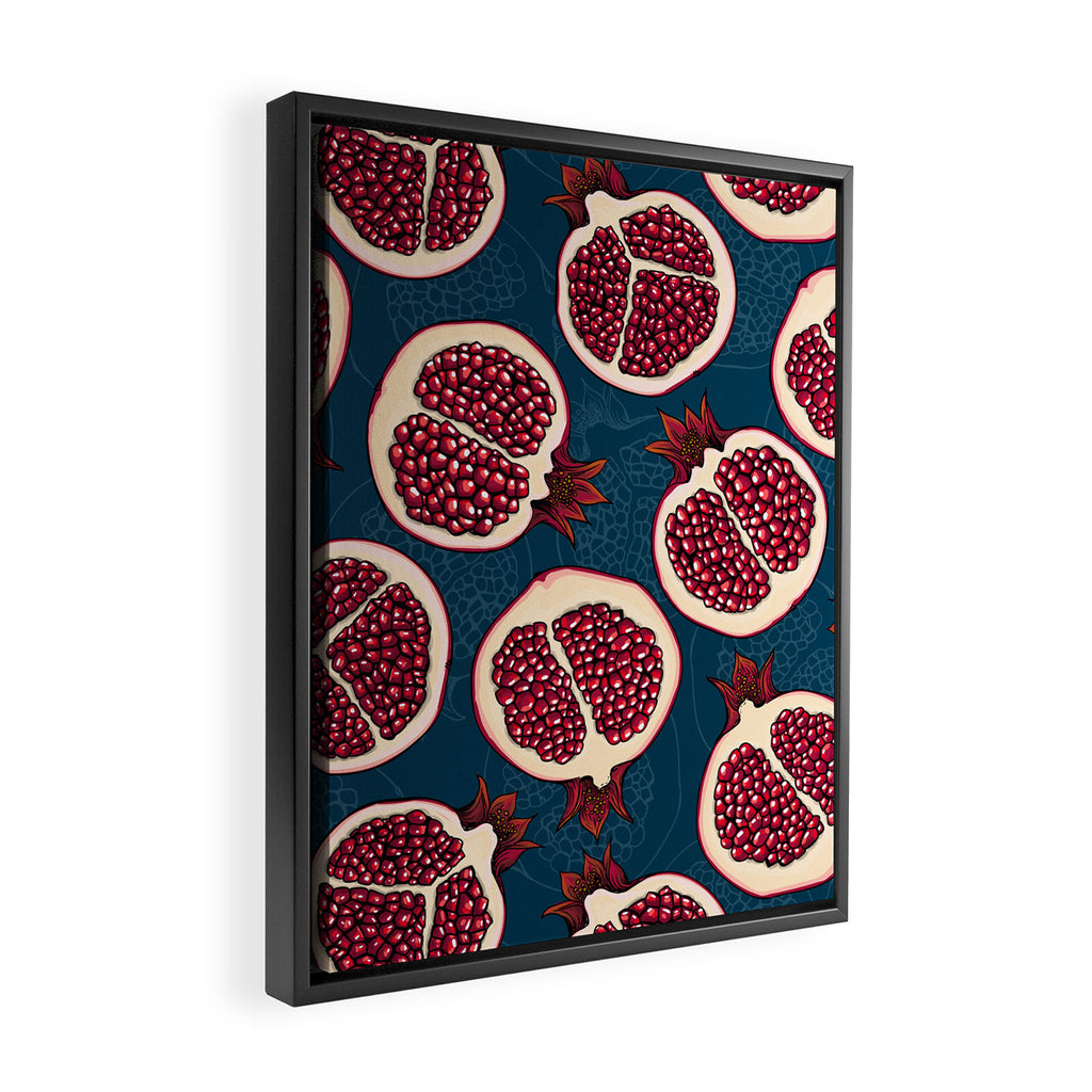 Pomegranate slices  Framed Canvas Print Gallery Image 2