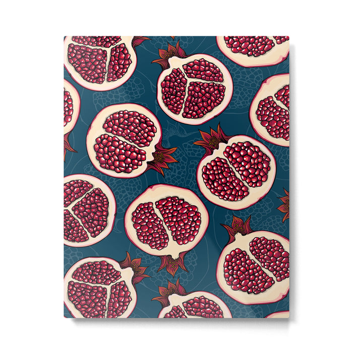 Pomegranate slices  Metal Print Gallery Image 1