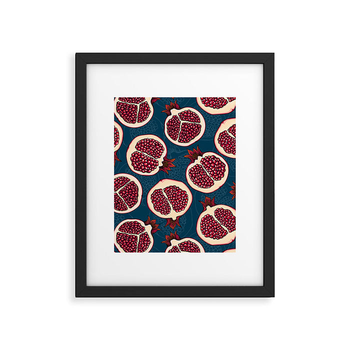 Pomegranate slices  Framed Art Print Gallery Image 1