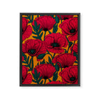 Red poppy garden    Framed Canvas Print Gallery Image 6