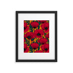 Red poppy garden    Framed Art Print Gallery Image 4