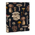 Wild Mushrooms  on graphite black Canvas Print Gallery Image 6