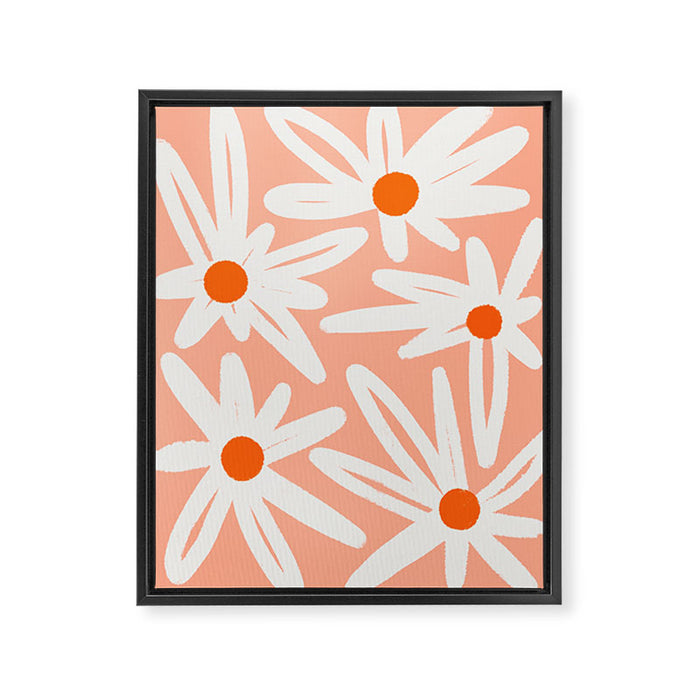 Happy Daisies Framed Canvas Print Gallery Image 1