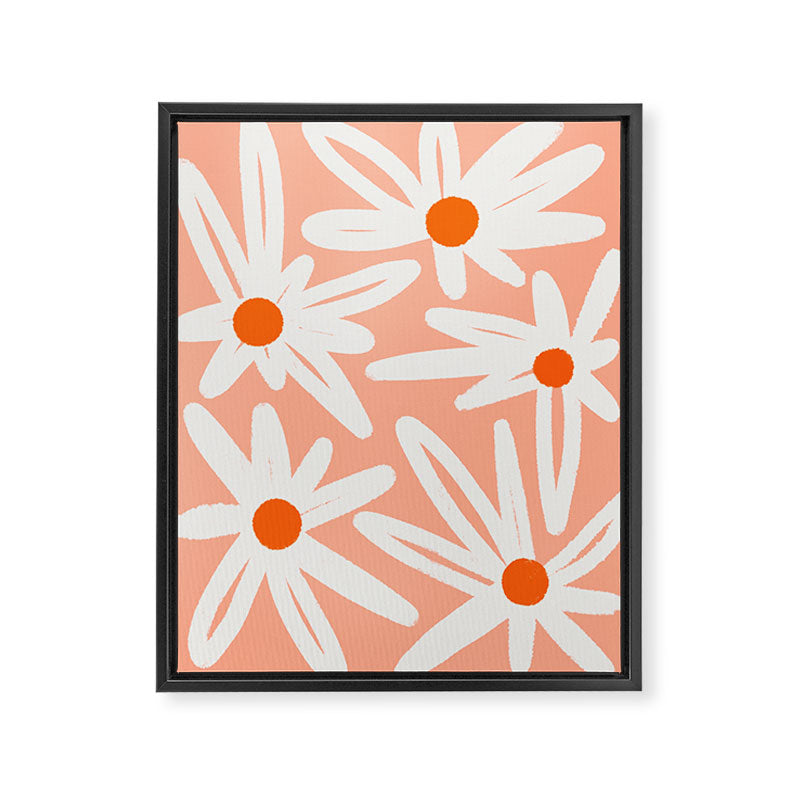 Happy Daisies Framed Canvas Print Gallery Image 6