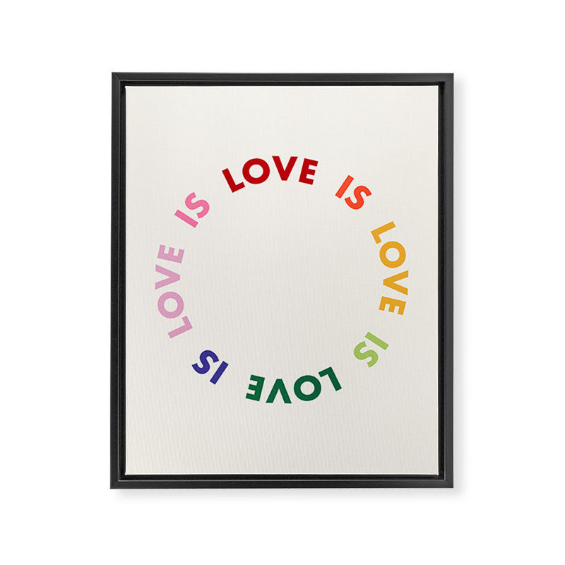 Love Is Love Framed Canvas Print Gallery Image 6