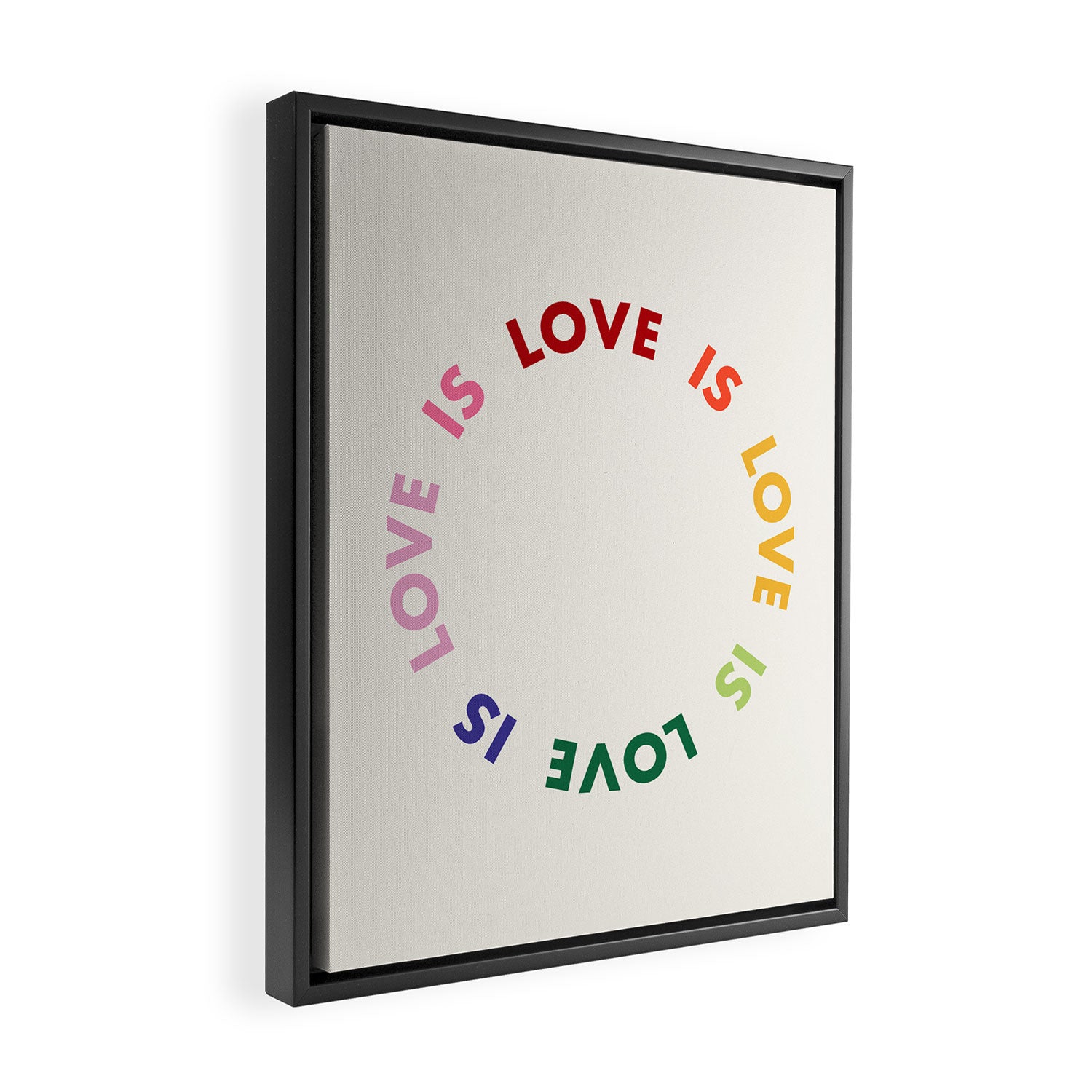 Love Is Love Framed Canvas Print Gallery Image 2
