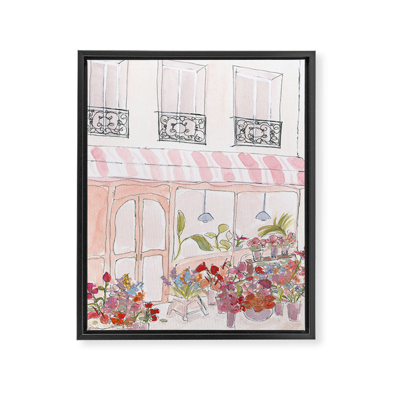 Flower Shop Framed Canvas Print Gallery Image 1