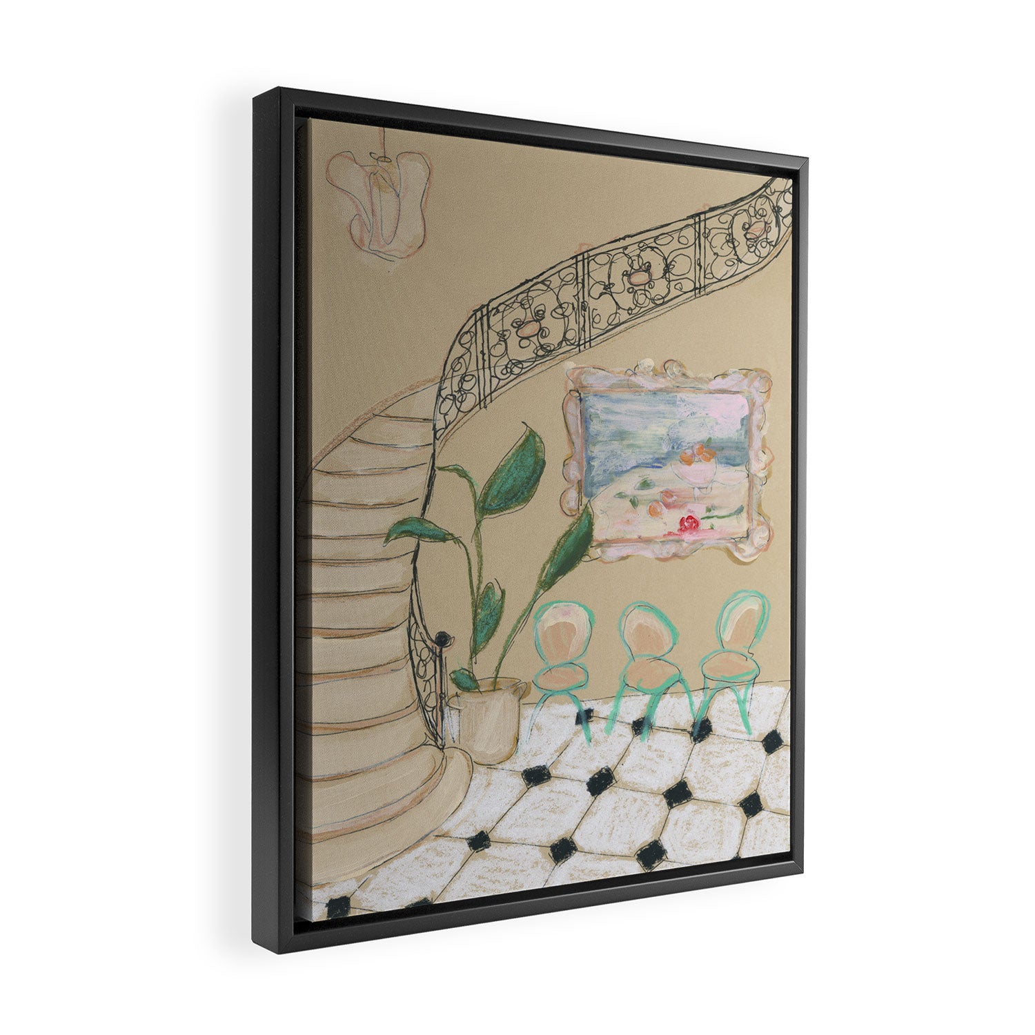Museum Days Framed Canvas Print Gallery Image 2