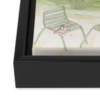 Parisian Garden Framed Canvas Print Gallery Image 3