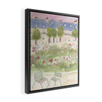 Parisian Garden Framed Canvas Print Gallery Image 2