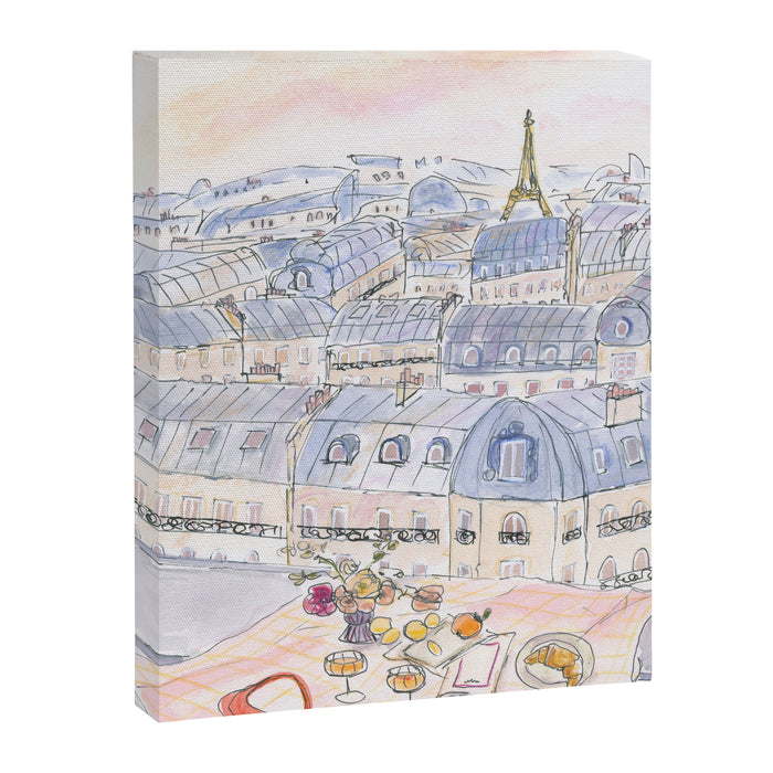 Parisian Rooftop Canvas Print Gallery Image 1