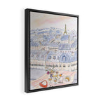 Parisian Rooftop Framed Canvas Print Gallery Image 2