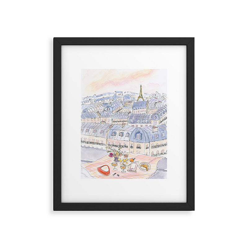 Parisian Rooftop Framed Art Print Gallery Image 5
