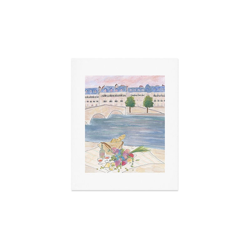 Picnic At The Seine Art Print Gallery Image 1