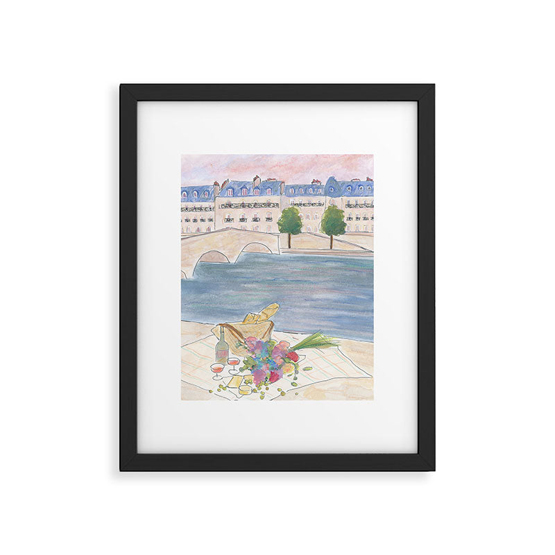 Picnic At The Seine Framed Art Print Gallery Image 5