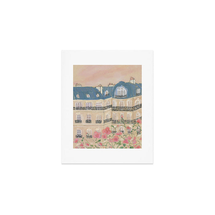 Sunset Over Paris Art Print Gallery Image 1