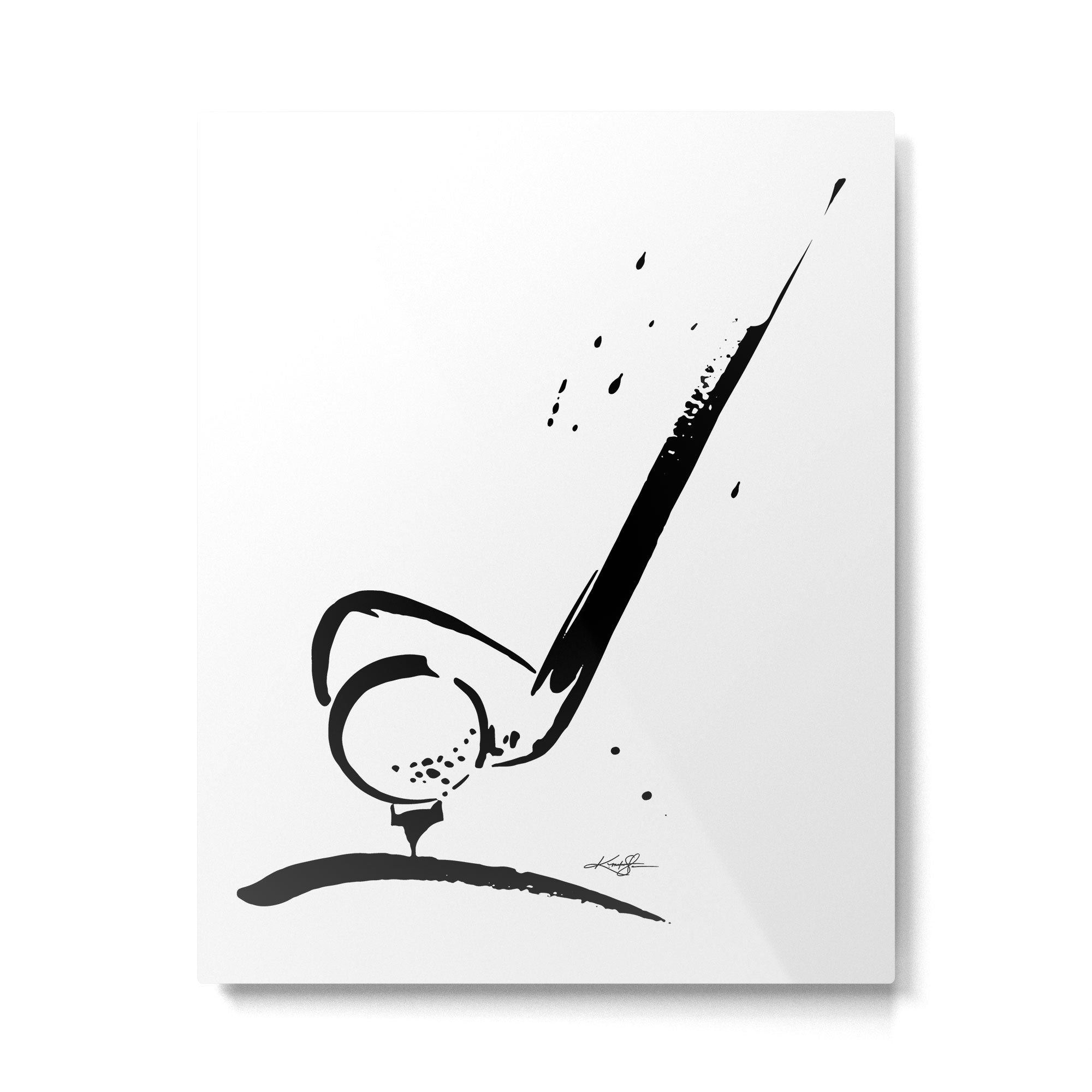 Golf Club by Kathy Morton Stanion Metal Print Gallery Image 6
