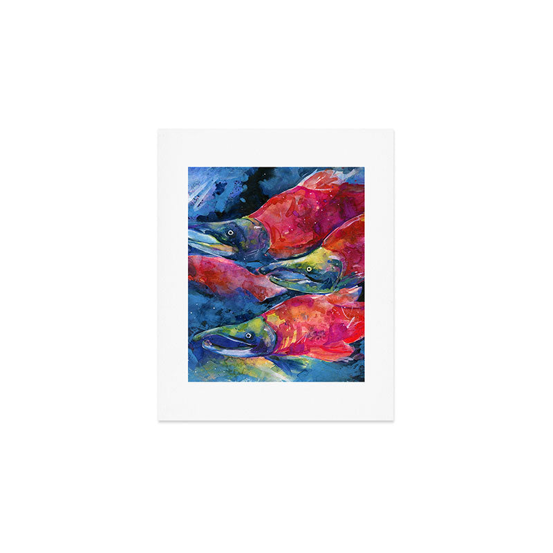 Sockeye Salmon by Kathy Morton Stanion Art Print Gallery Image 1