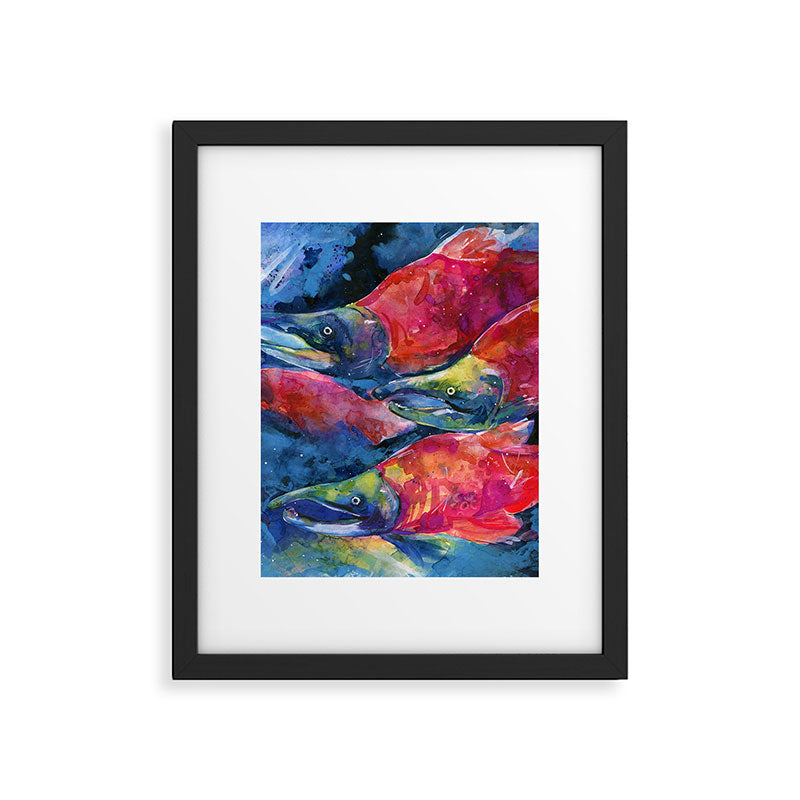 Sockeye Salmon by Kathy Morton Stanion Framed Art Print Gallery Image 6