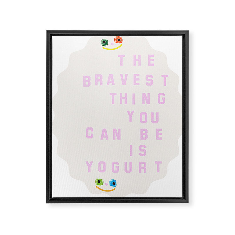 Brave Yogurt Framed Canvas Print Gallery Image 6