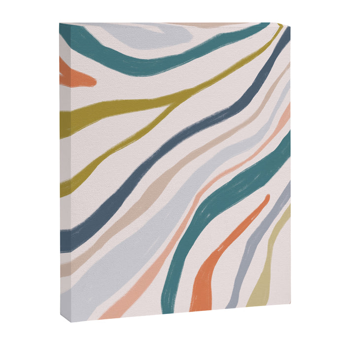 Abstract painting in pastel hues Canvas Print Gallery Image 1