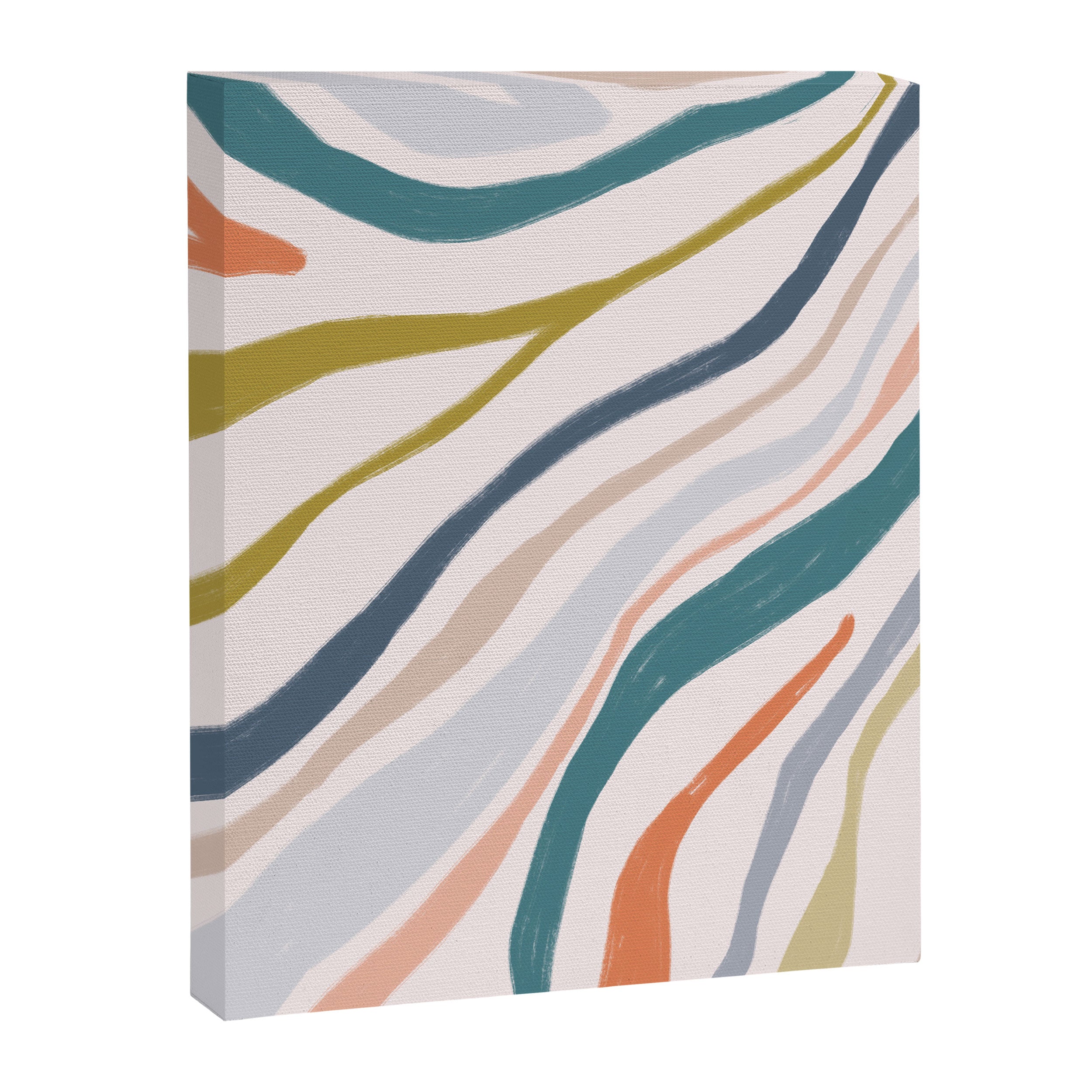 Abstract painting in pastel hues Canvas Print Gallery Image 8