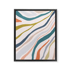 Abstract painting in pastel hues Framed Canvas Print Gallery Image 8
