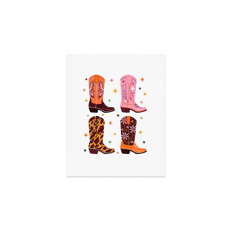 Cowboy Boots Art Print Gallery Image 1