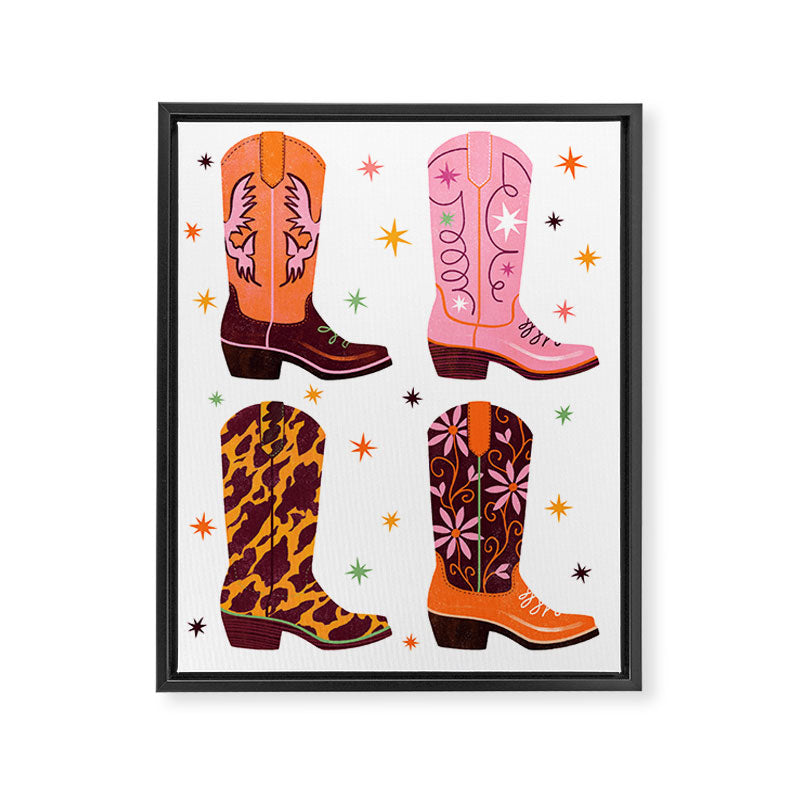 Cowboy Boots Framed Canvas Print Gallery Image 6