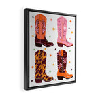 Cowboy Boots Framed Canvas Print Gallery Image 2