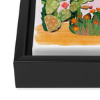 Desert Cactus in Bloom Framed Canvas Print Gallery Image 3