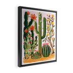 Desert Cactus in Bloom Framed Canvas Print Gallery Image 2