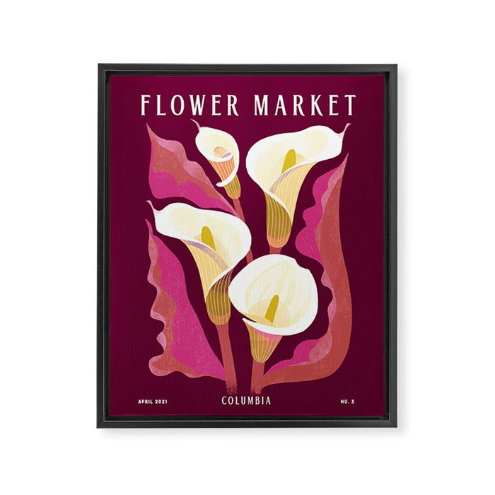 Flower Market Calla Lily Framed Canvas Print Gallery Image 1
