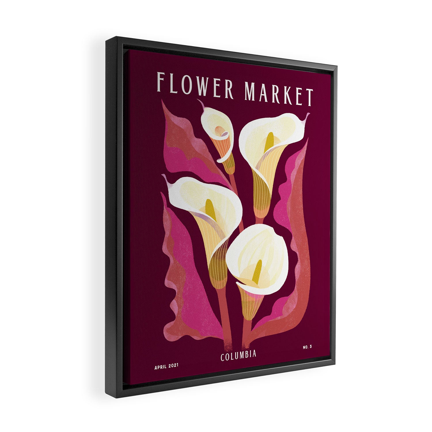 Flower Market Calla Lily Framed Canvas Print Gallery Image 2