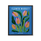 Flower Market Tulips Framed Canvas Print Gallery Image 6