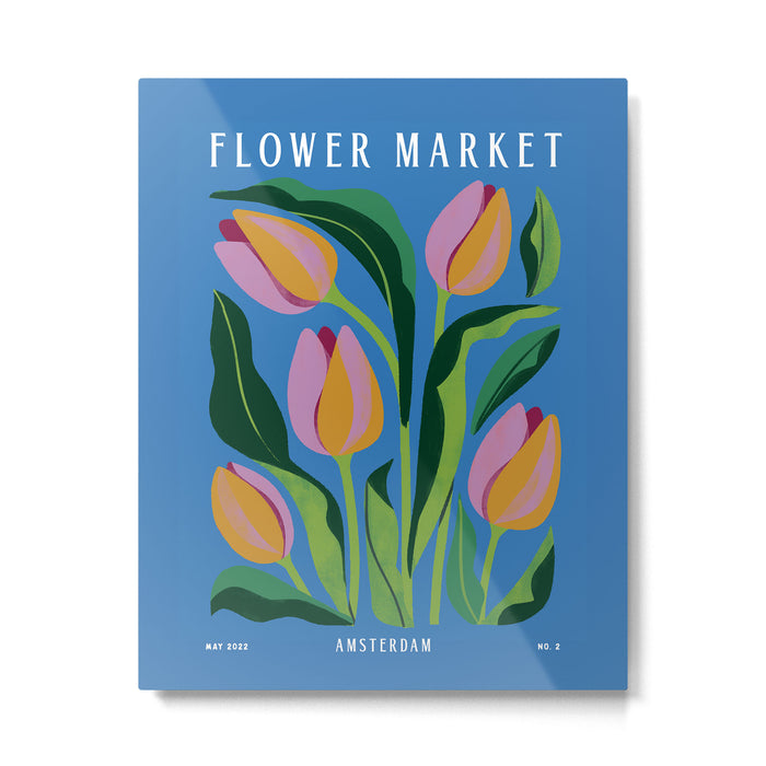 Flower Market Tulips Metal Print Gallery Image 1