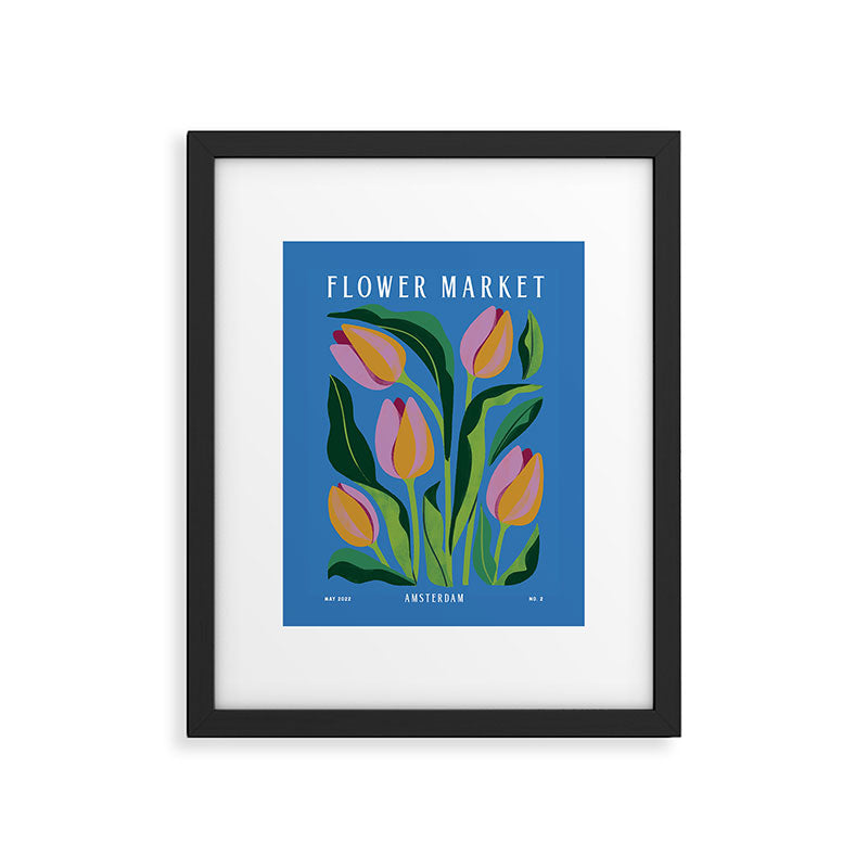Flower Market Tulips Framed Art Print Gallery Image 5