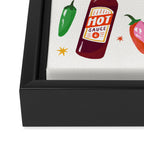 Hot Sauce Lover Framed Canvas Print Gallery Image 3